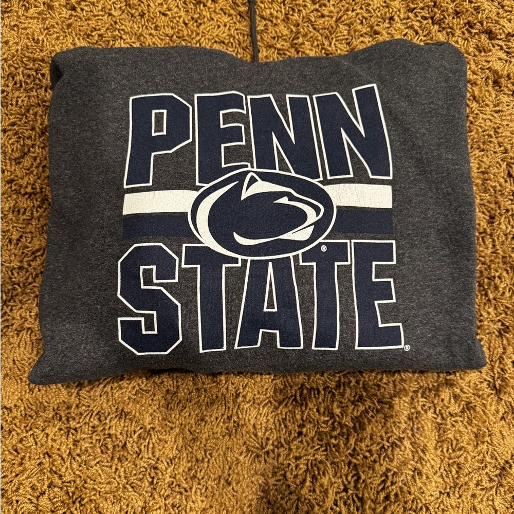Gray Crewneck Sweater with Logo